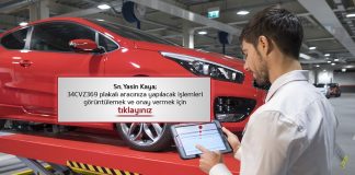 KIA’da temassız servis Hizmeti