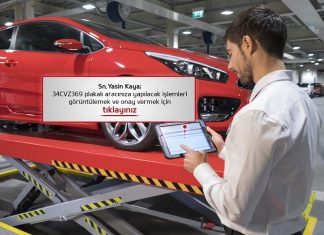 KIA’da temassız servis Hizmeti