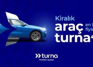 Turna.com, Araç Kiralama Hizmetini %30 İndirimle Sunmaya Başladı
